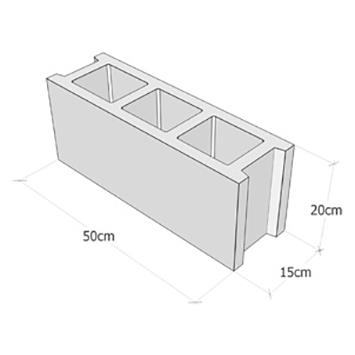 بلوک سبک دوجداره 15*50