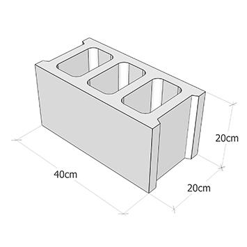 بلوک سبک دوجداره 20*40